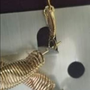 Gold toned hoop earrings